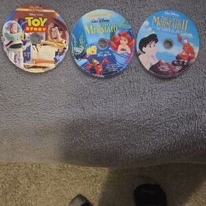 Disney Toy Story and Little Mermaid DVD Collection